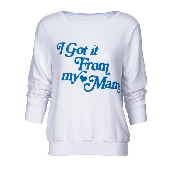 🔥WILDFOX🔥I GOT IT FROM MY MAMA BAGGY BEACH JUMPER SWEATSHIRT XS/S/M NWT - Picture 3 of 4